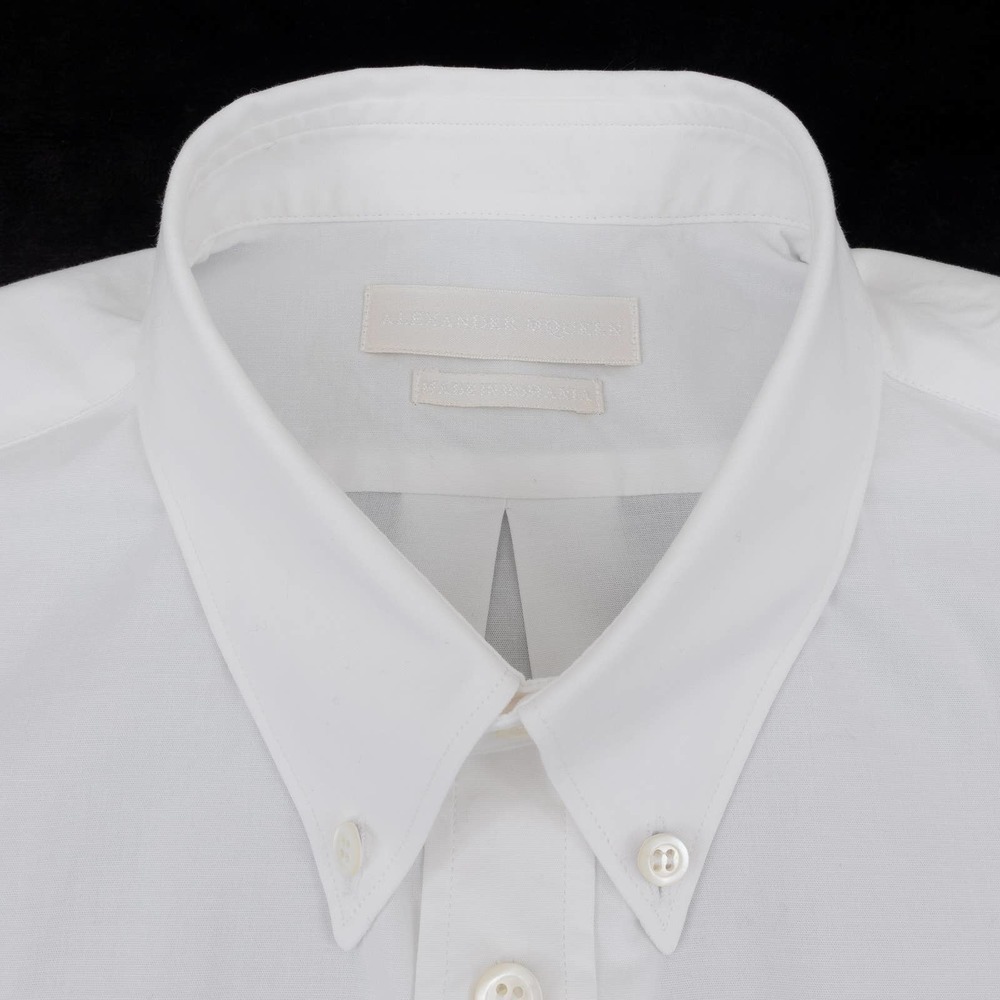Alexander McQueen Button-Down Shirt Short-Sleeve Men's 48 (Medium) White - Picture 2 of 8